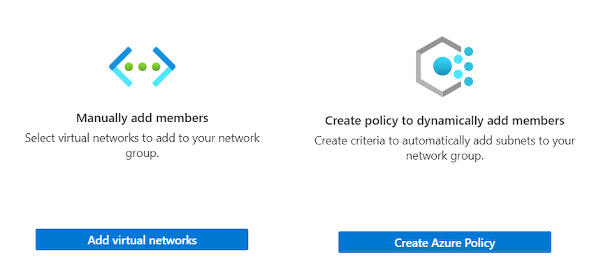 add virtual networks manually or dynamically